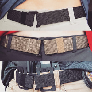 Gun Belt for concealed carry IWB inside the waist/waistband/pants, low profile tactical duty patrol police belt, for pistol holsters, radios, handcuffs, mag pouches, flashlights